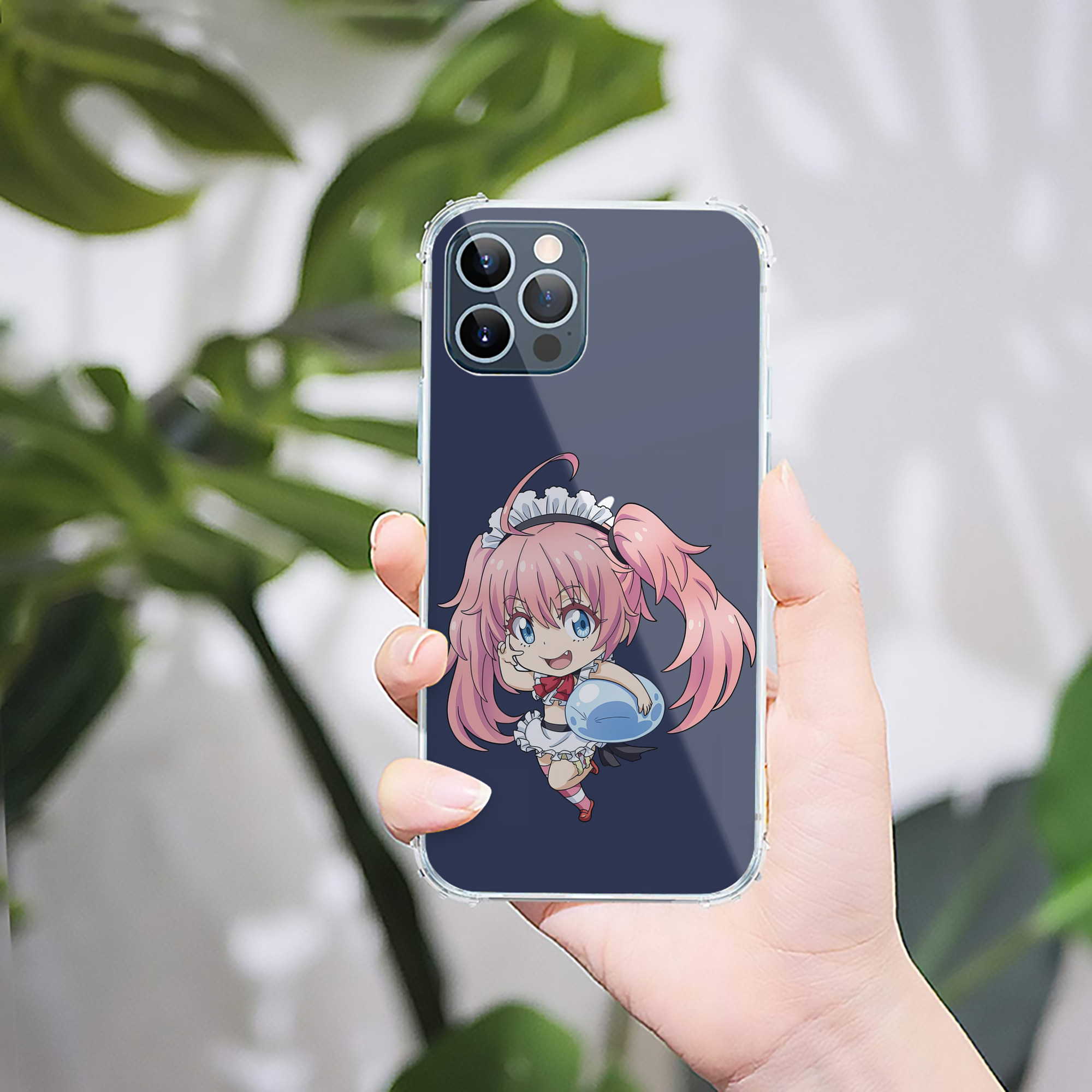 （画像用） 転スラ Regarding Reincarnated to Slime 【iPhone 12シリーズ対応】透明スマホケース（クリアソフトケース）